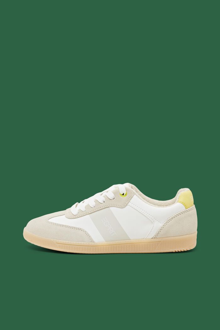 Sneakers aus Materialmix, PASTEL YELLOW, detail image number 0