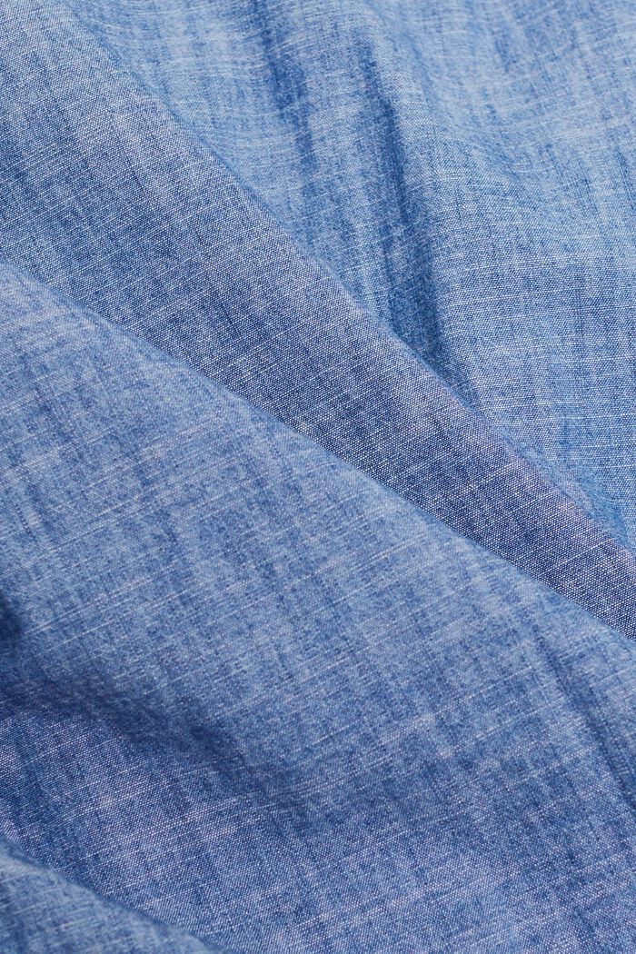 Chemise à col boutonné en chambray, BLUE MEDIUM WASHED, detail image number 6