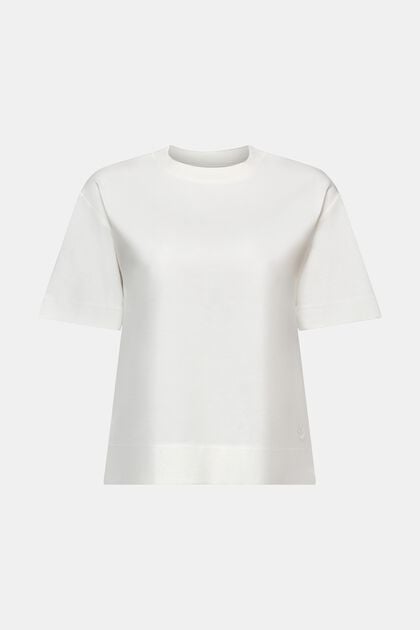 T-shirt à encolure ronde en coton Pima