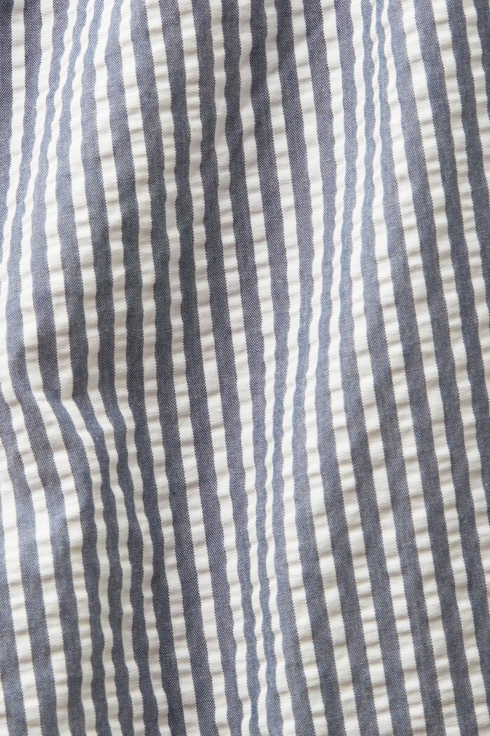 Seersucker-Shorts mit Streifen, 100 % Baumwolle, NAVY, detail image number 6