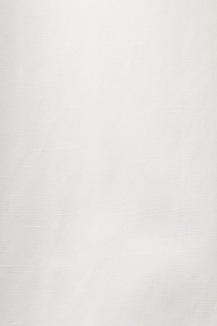 Chemise à manches courtes, lin mélangé, WHITE, detail image number 4