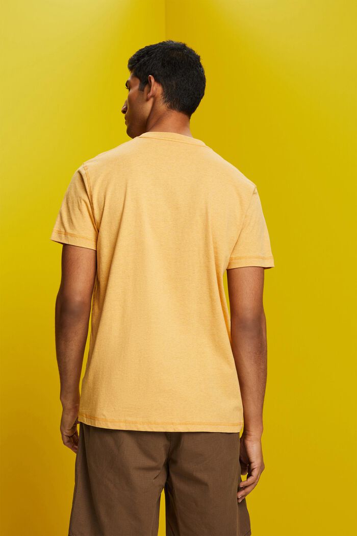 T-Shirt aus Jersey, 100% Baumwolle, SUNFLOWER YELLOW, detail image number 3