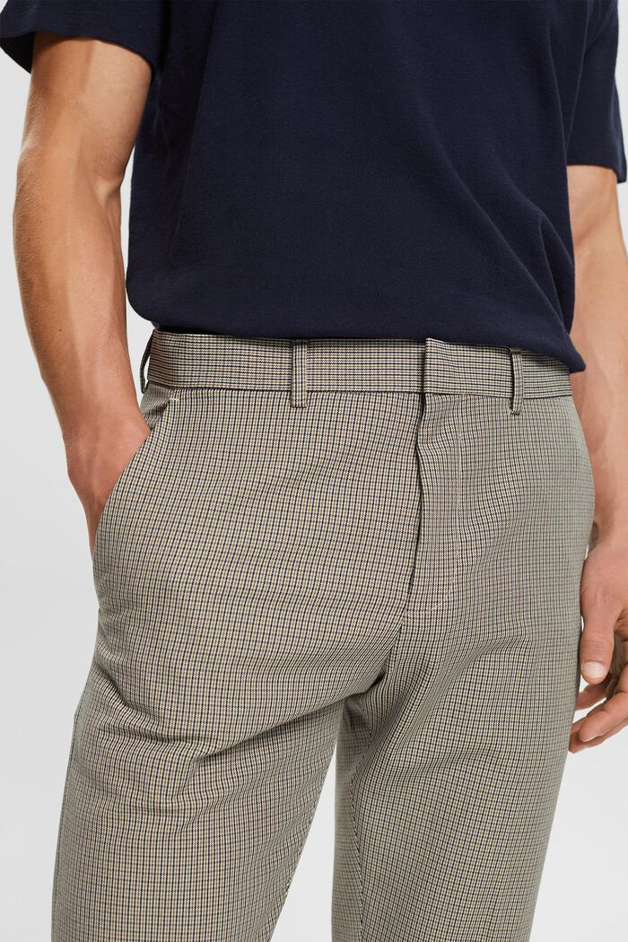 Pantalon Mix & Match PIED-DE-POULE, OLIVE, detail image number 2