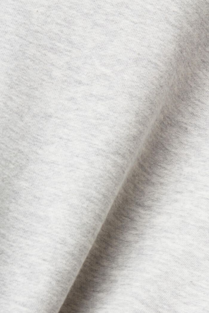 Sweat-shirt de coupe courte muni d’un patch de style Varsity, LIGHT GREY, detail image number 5