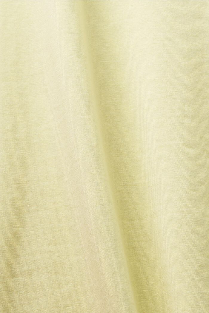 T-shirt à col ras-du-cou, LIME YELLOW, detail image number 5