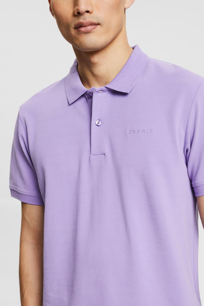 Polo 100 % coton Pima, LILAC, detail image number 1