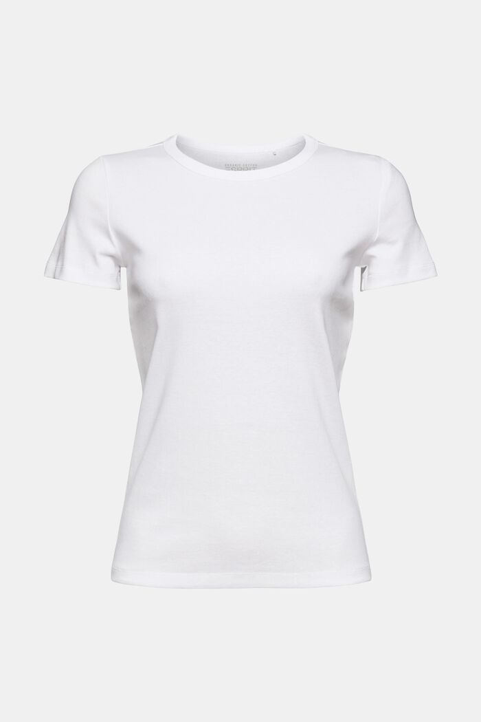 T-Shirt aus Baumwolle, WHITE, detail image number 2