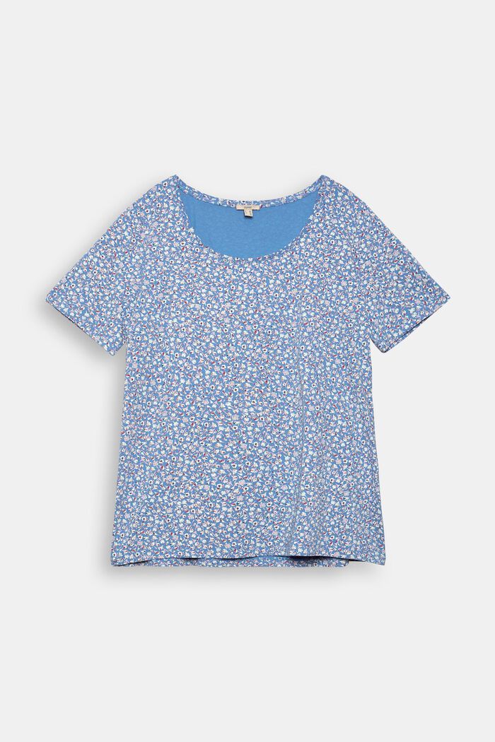 CURVY T-Shirt mit Musterprint, Bio-Baumwolle