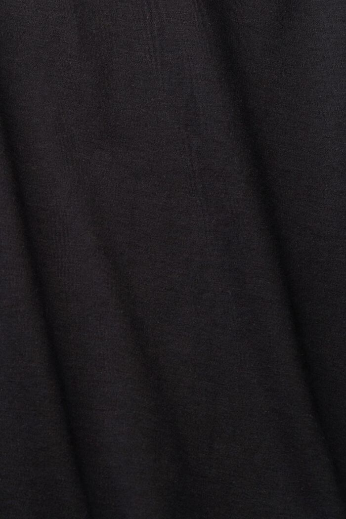 Jersey-Kleid mit Bindegürtel, BLACK, detail image number 4