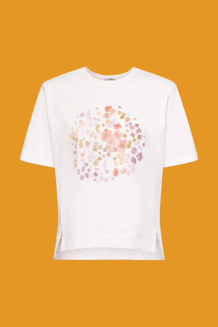 T-shirt à imprimé à fleurs, LIGHT PINK, detail image number 6