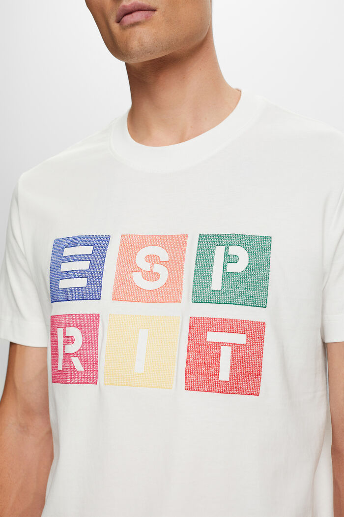 T-shirt en coton à logo imprimé, OFF WHITE, detail image number 2