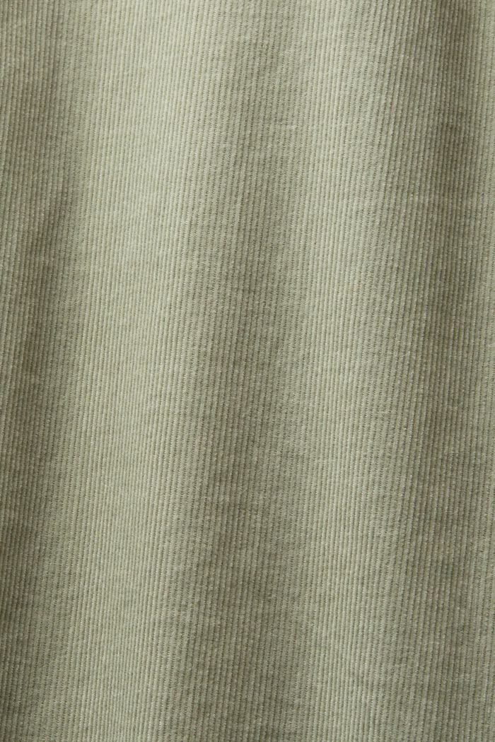Chemise en velours côtelé, 100 % coton, DUSTY GREEN, detail image number 5