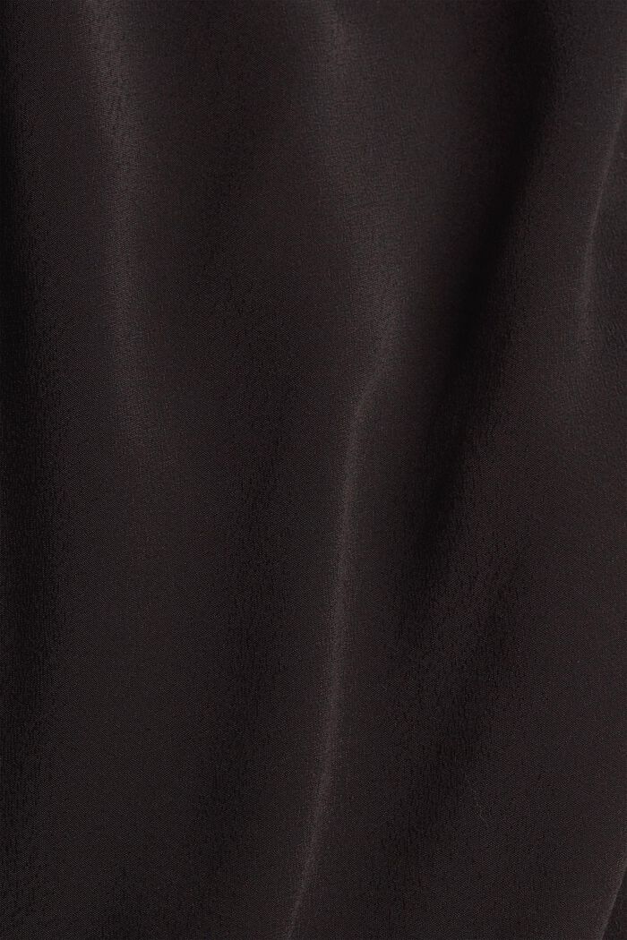 Robe longueur midi en crêpe à teneur en LENZING™ ECOVERO™, BLACK, detail image number 4