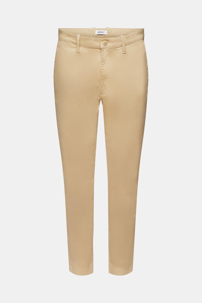 Pantalon chino à jambes étroites, BEIGE, detail image number 7