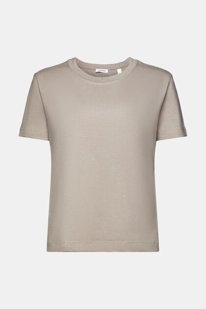 T-shirt à encolure ronde en coton