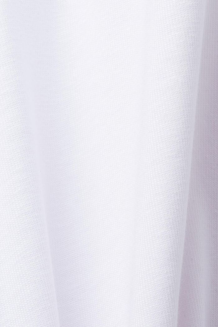 Polo en jersey, coton mélangé, WHITE, detail image number 5