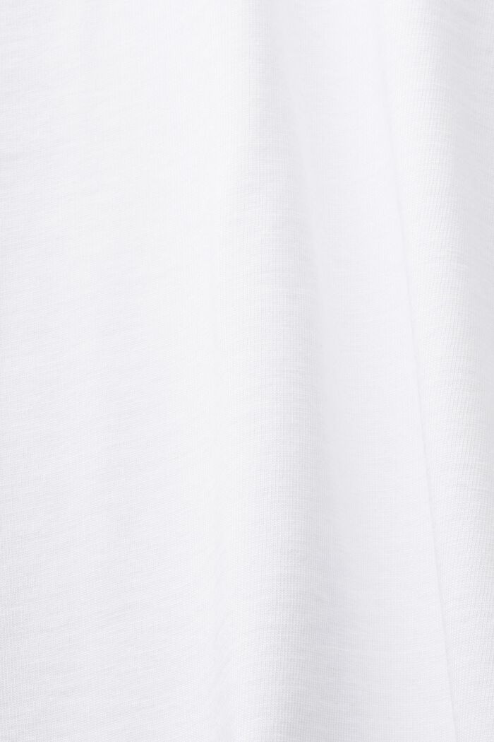 T-shirt en jersey de coton animé d’un logo, WHITE, detail image number 4