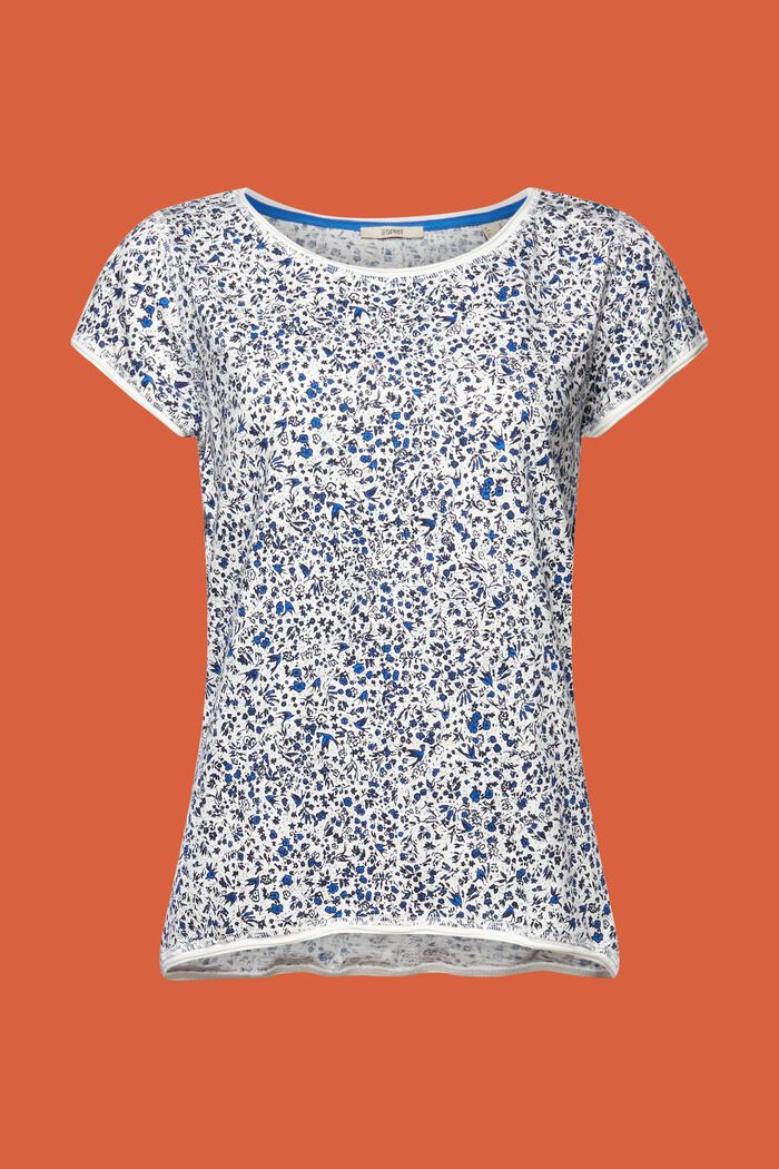 T-shirt à imprimé all-over, en 100 % coton, NEW WHITE, detail image number 6