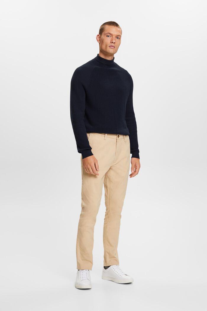 Pantalon chino, coton stretch, SAND, detail image number 0