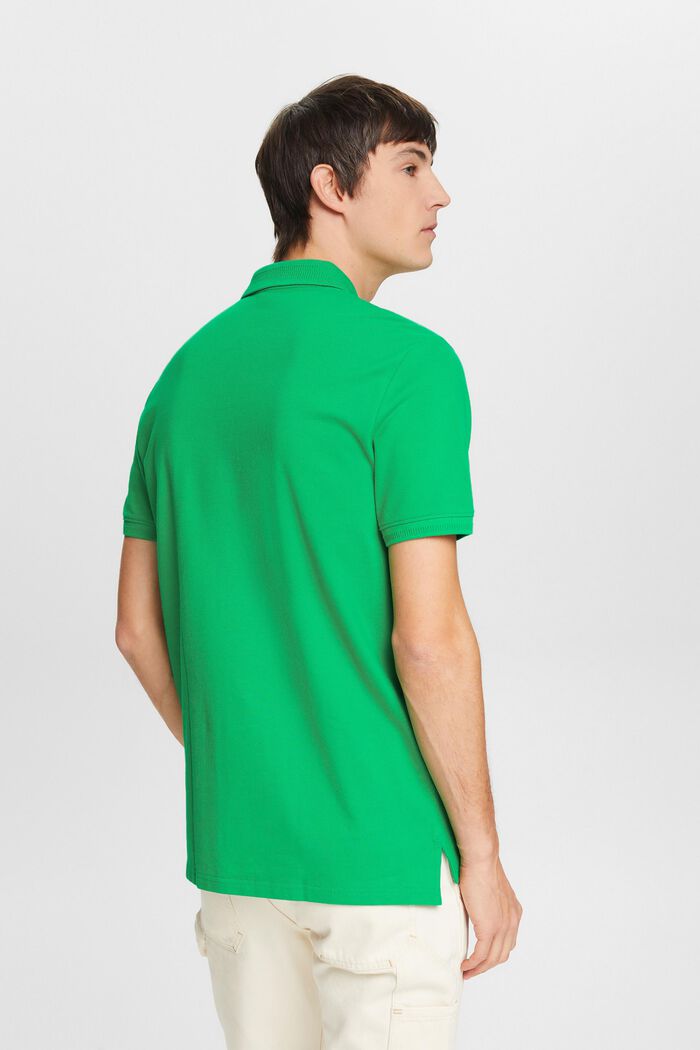 Piqué-Poloshirt aus Pima-Baumwolle, GREEN, detail image number 3