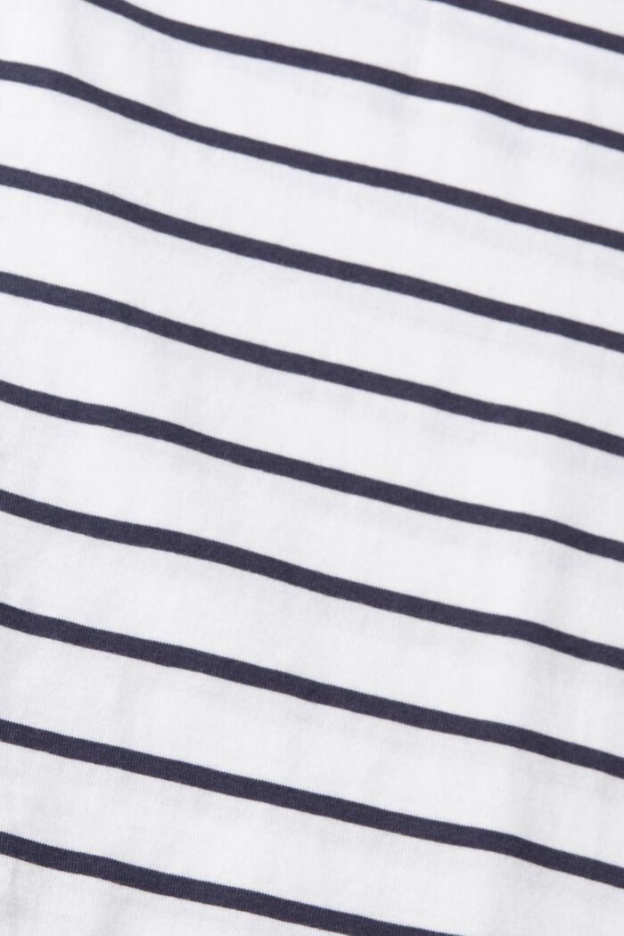 Mit TENCEL™: T-Shirt mit Streifenmuster, NEW WHITE, detail image number 4