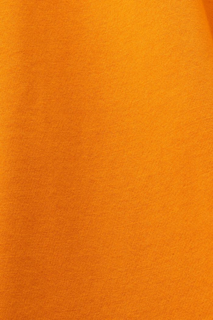 T-shirt à encolure ronde et effet superposé, 100 % coton, BRIGHT ORANGE, detail image number 5