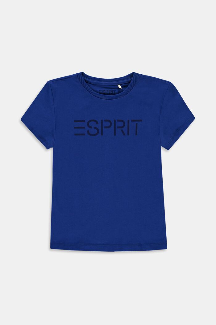 Logo-T-Shirt aus 100% Baumwolle, BRIGHT BLUE, detail image number 0
