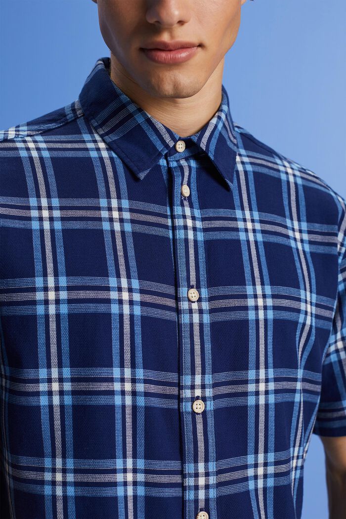 Chemise à manches courtes à carreaux, DARK BLUE, detail image number 2
