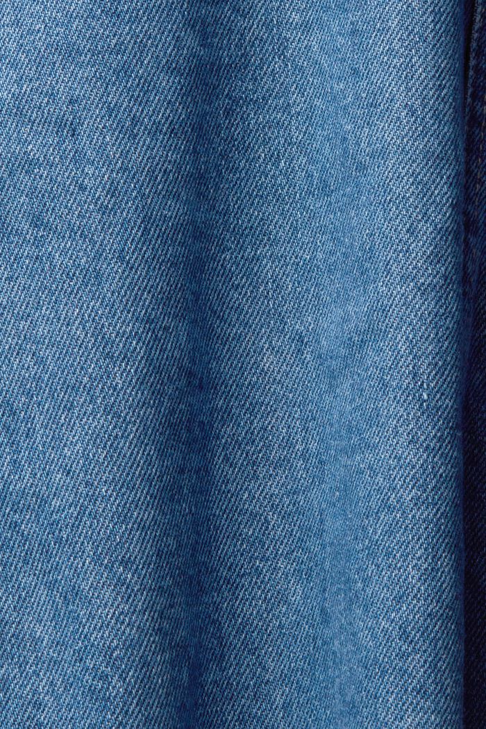 Veste en jean courte à détails imitation fourrure, BLUE MEDIUM WASHED, detail image number 5