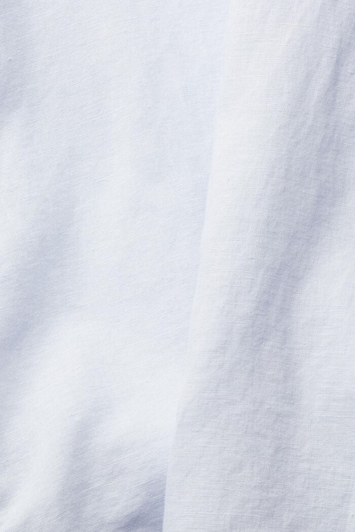 Oversize-Bluse aus Leinenmix, LIGHT BLUE, detail image number 1
