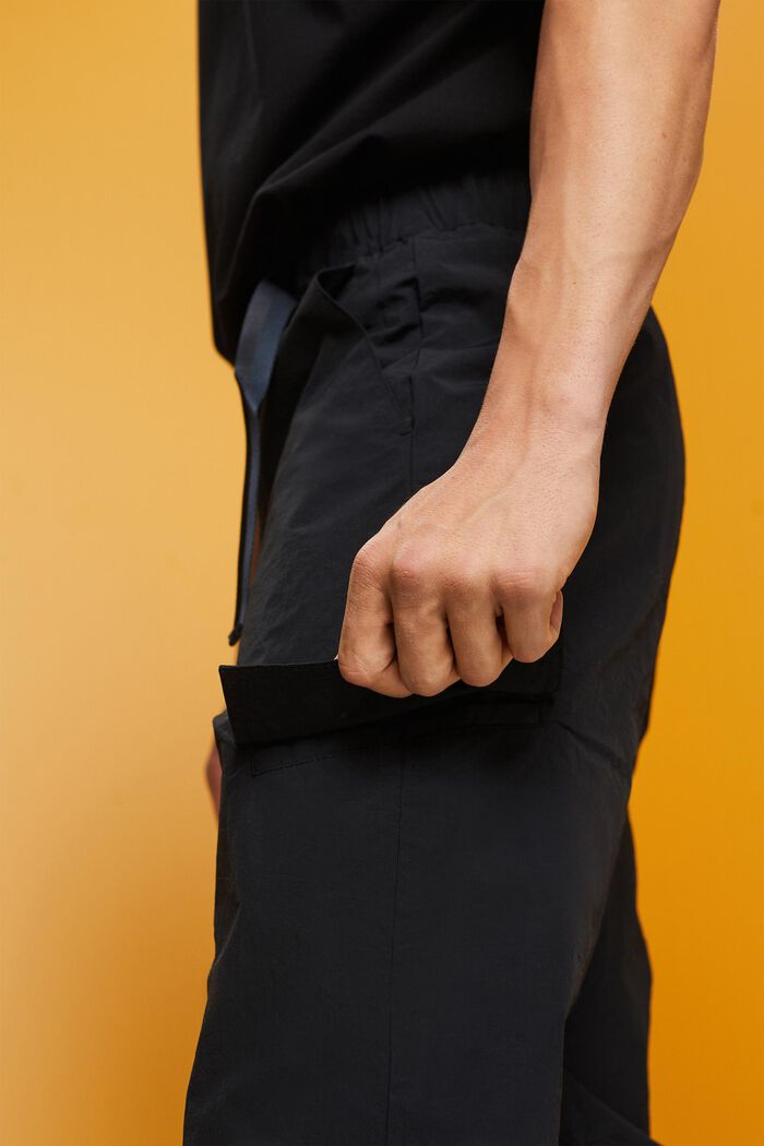 Pantalon cargo à jambes droites, BLACK, detail image number 2