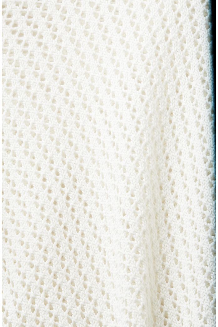 Pull-over texturé en coton biologique, OFF WHITE, detail image number 5