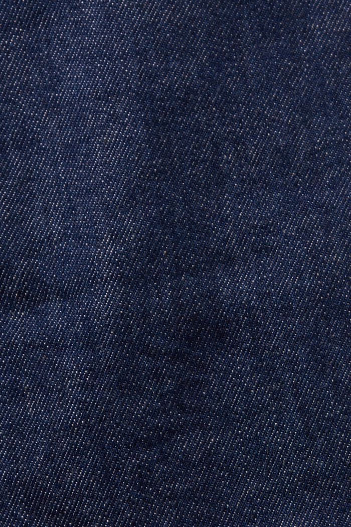 Jean slim Selvedge à taille mi-haute, BLUE RINSE, detail image number 6