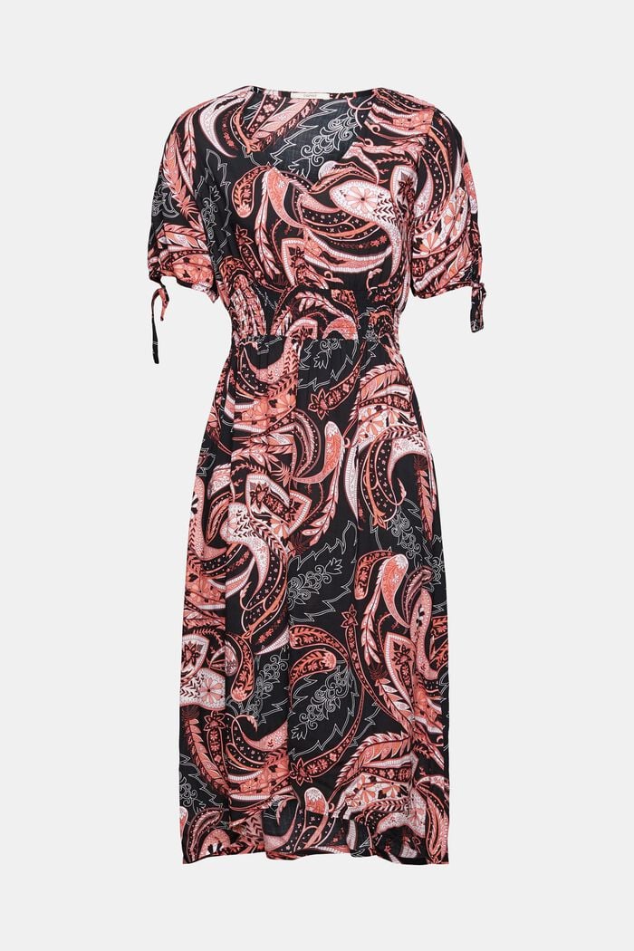 Kleid mit Paisleymuster,  LENZING™ ECOVERO™, BLACK, detail image number 5