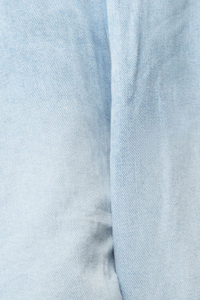 À teneur en chanvre : le short en jean à taille paper bag, BLUE LIGHT WASHED, detail image number 4
