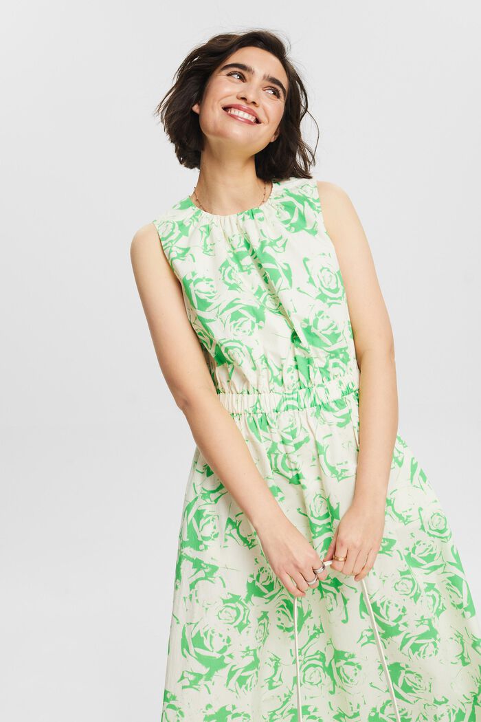 A-Linien-Kleid mit Print, CITRUS GREEN, detail image number 4