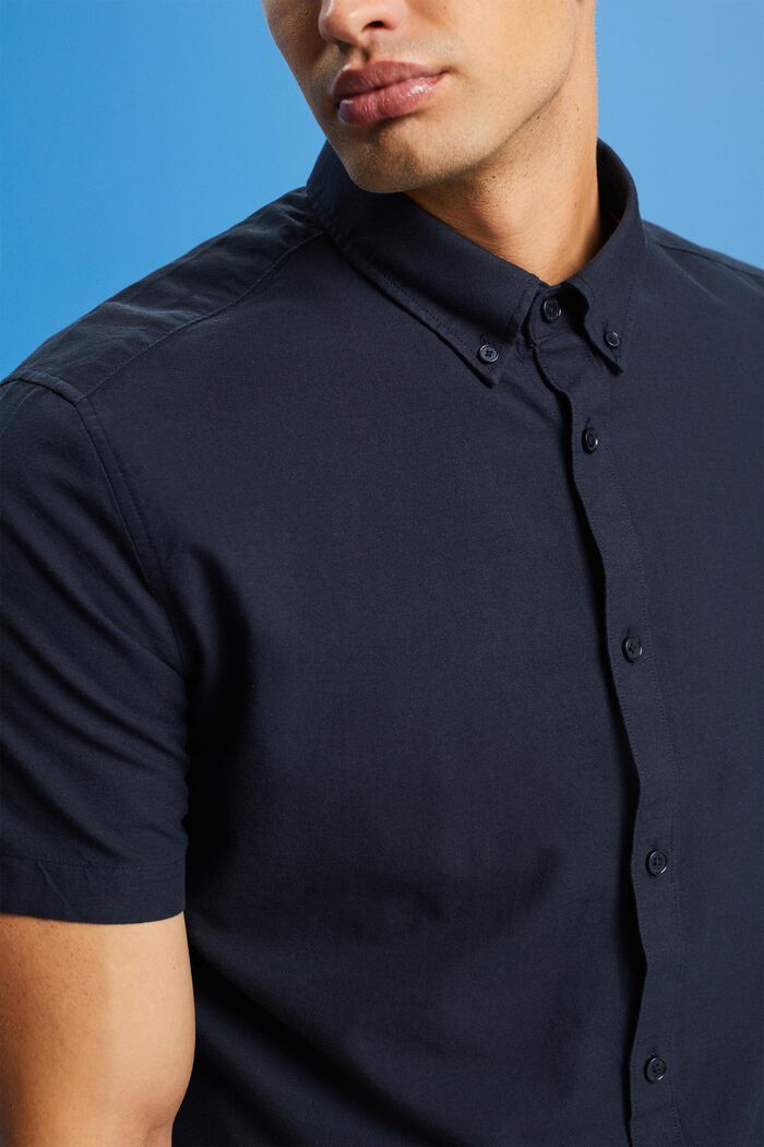 Button-Down-Hemd aus Baumwolle, NAVY, detail image number 2