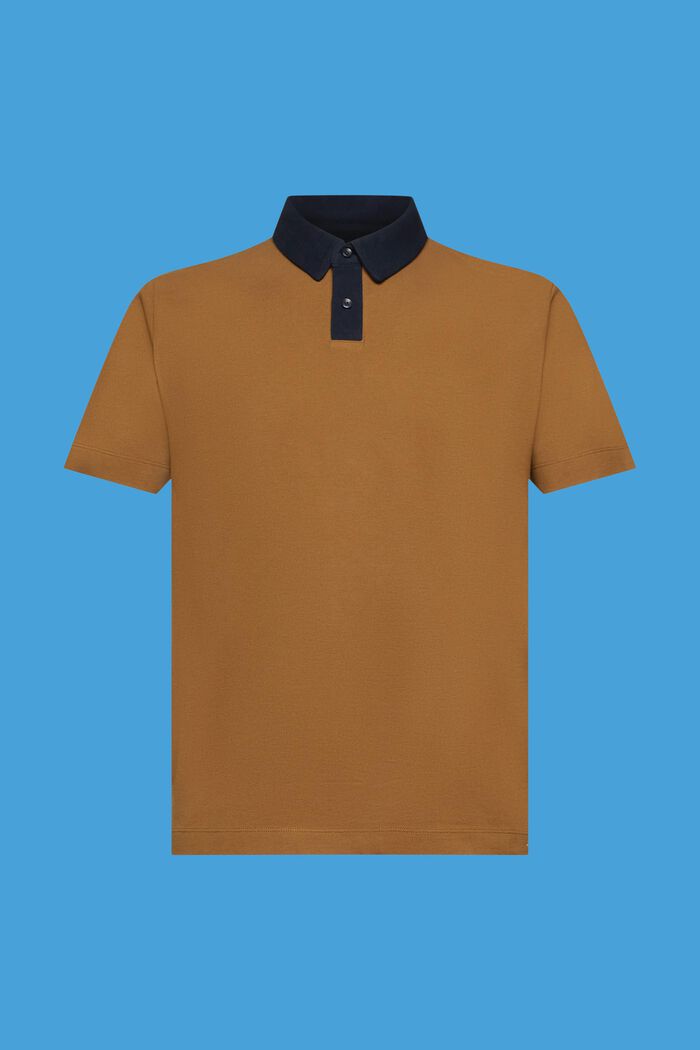 Poloshirt aus Baumwoll-Piqué, PALE KHAKI, detail image number 5