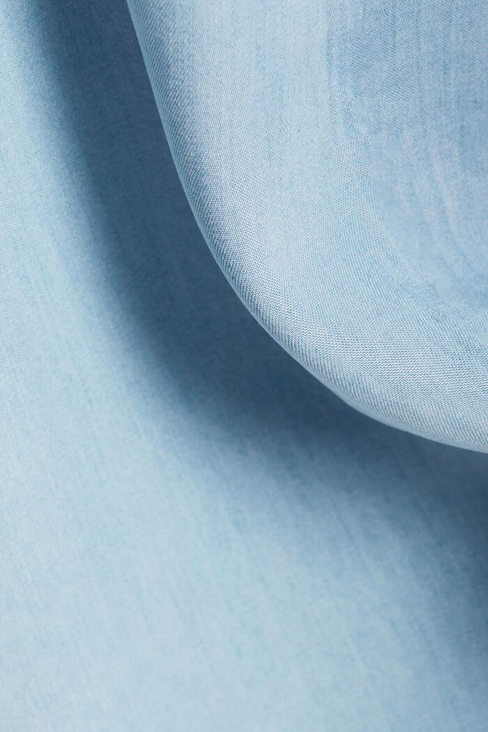 Robe-chemise à ceinture, en jean et TENCEL™, BLUE LIGHT WASHED, detail image number 4