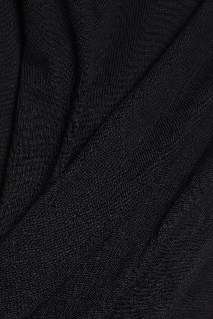 Basic Pullover aus Bio-Baumwoll-Mix, BLACK, detail image number 1