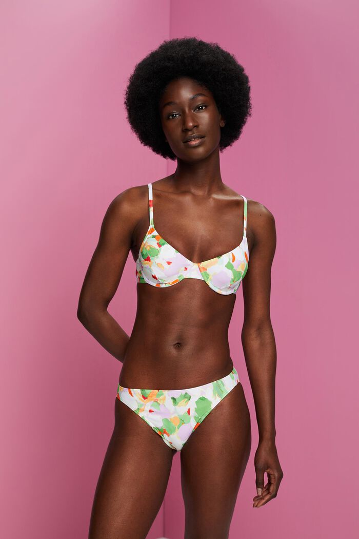 En matière recyclée : le haut de bikini à armatures, GREEN, detail image number 0