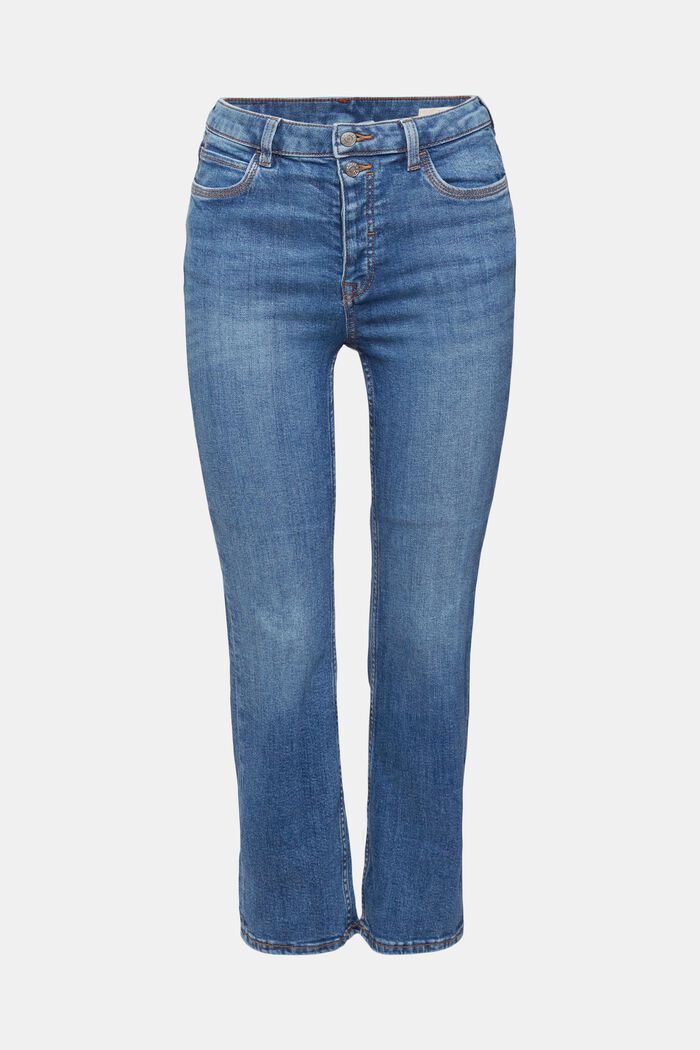 Cropped Jeans mit Kick Flare