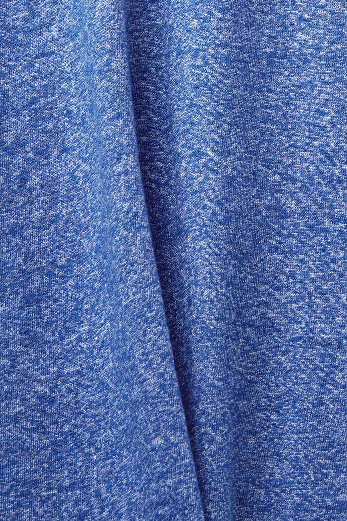 Meliertes Poloshirt, BRIGHT BLUE, detail image number 4