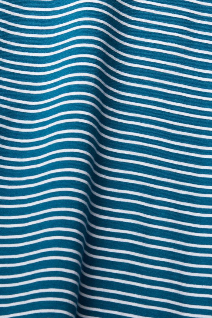 Jersey T-Shirt, 100% Baumwolle, PETROL BLUE, detail image number 1