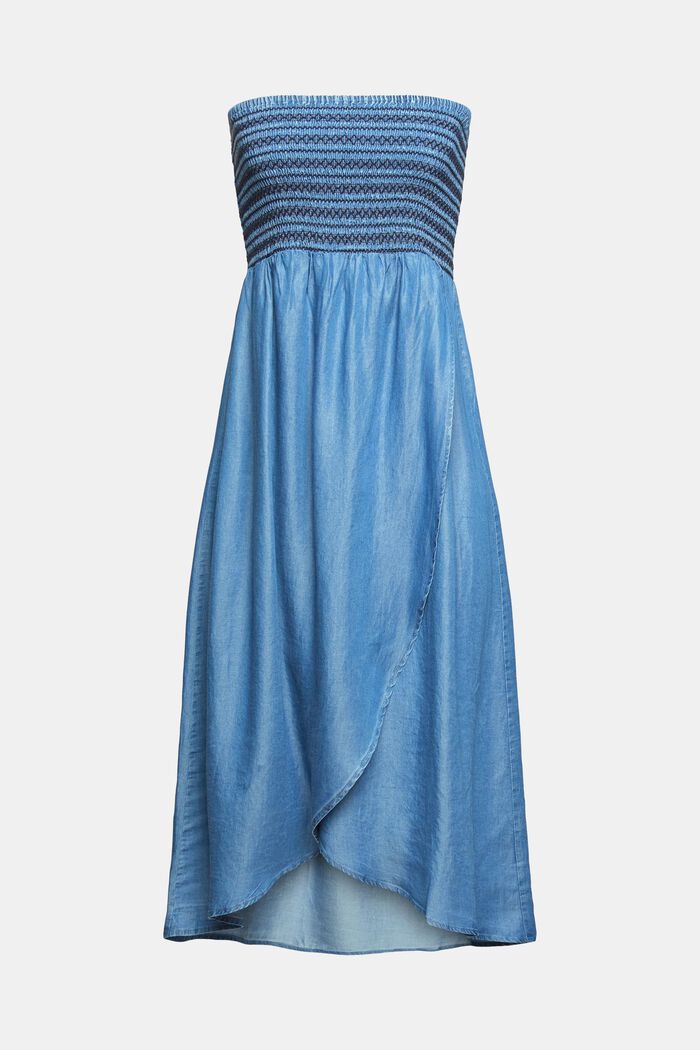 Bandeau-Kleid in Denim-Optik, BLUE, detail image number 3