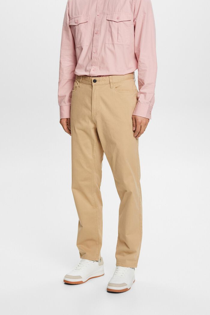 Pantalon droit classique, BEIGE, detail image number 0
