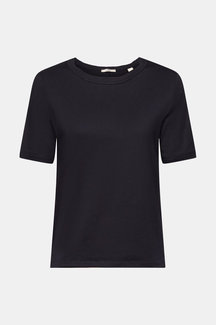 T-Shirt aus Baumwolle, BLACK, detail image number 7