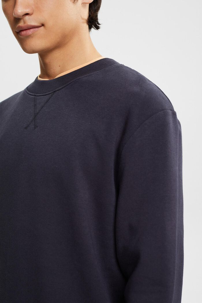 Recycelt: unifarbenes Sweatshirt, NAVY, detail image number 0