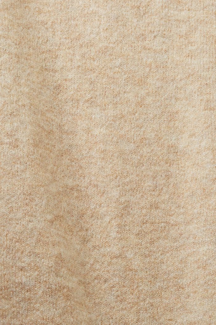 Gilet en maille de laine mélangée, SAND, detail image number 5