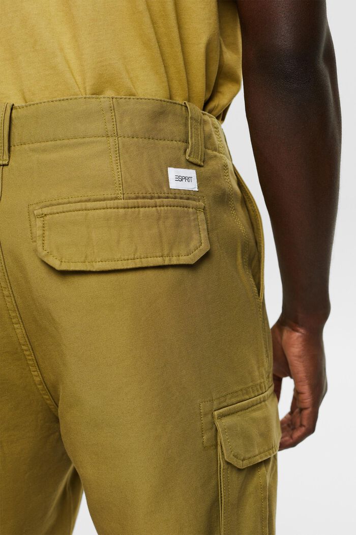 Pantalon cargo Straight Fit, OLIVE, detail image number 3